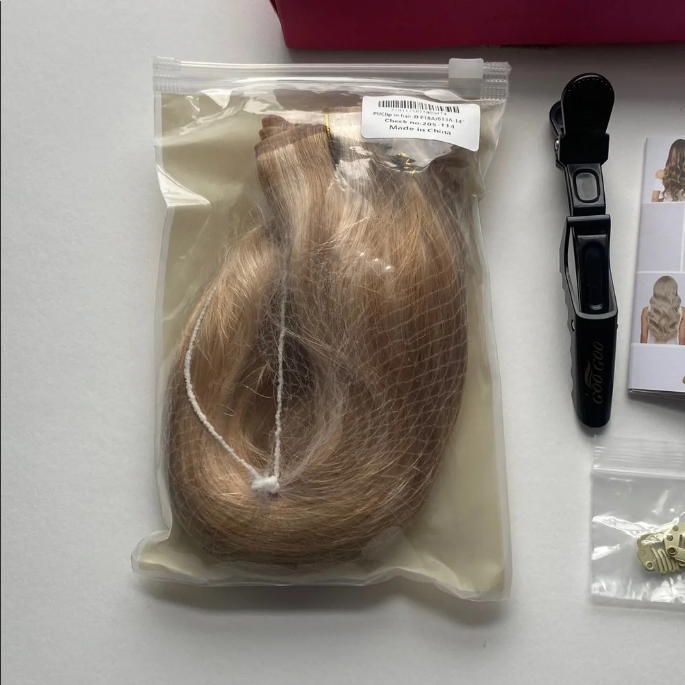 Seamless Clip-In Remy Extensions 100% Human Hair 130g 9Pc Full Head P18A/613 14”
